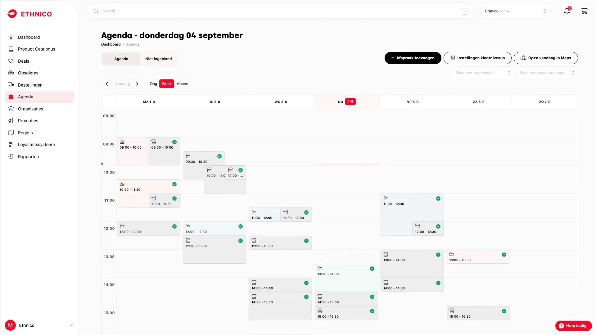 Ethnico App preview (routeplanning)